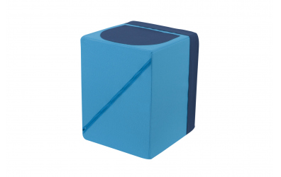 Textilný box do regálu - tyrkysovo modrý