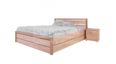 Manželská posteľ ELEGANT Sofia s ÚP 160 cm, buk cink