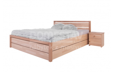 Manželská posteľ ELEGANT Sofia s ÚP 160 cm, buk cink