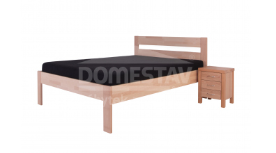 Manželská posteľ ELEGANT Agáta 140 cm, buk cink