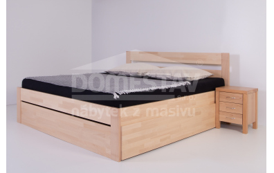 Manželská posteľ ELEGANT Agáta 160 cm, buk cink