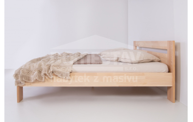 Manželská posteľ ELEGANT Inga 180 cm, buk cink