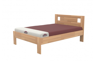 Manželská posteľ EKONOMY NARCIS 140x200, buk cink