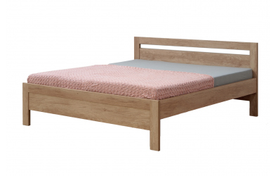 Manželská posteľ KARLO Klasik, 140x200, dub cink