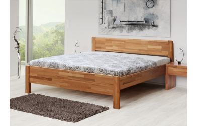 Manželská posteľ SOFI, 140x200, dub cink