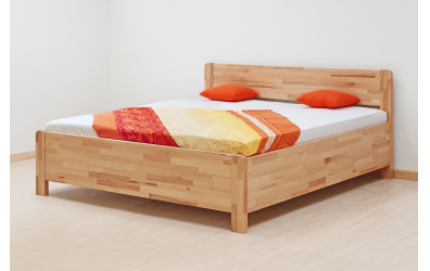 Manželská posteľ SOFI Plus, 160x200, buk jadrový