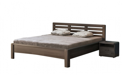 Manželská posteľ VIOLA, 200x200, buk jadrový