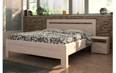 Manželská posteľ ADRIANA Klasik, 140x200, dub cink