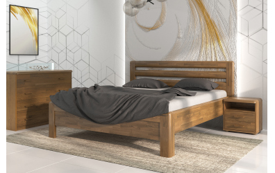 Manželská posteľ ADRIANA Lux, 200x200, buk jadrový