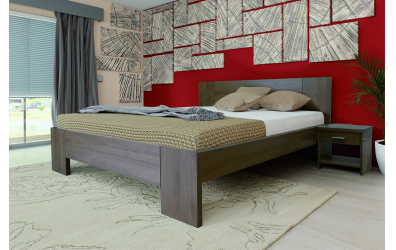 Manželská posteľ LENA II 160x200, buk, FMP Lignum
