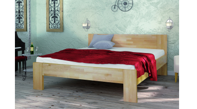 Manželská posteľ LENA JUNIOR 140x200, buk cink, FMP Lignum