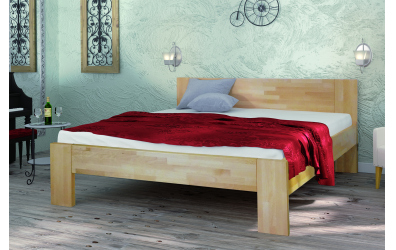 Manželská posteľ LENA JUNIOR 160x200, buk cink, FMP Lignum