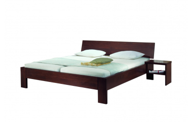 Manželská posteľ STELA 160x200, buk jadrový, FMP Lignum