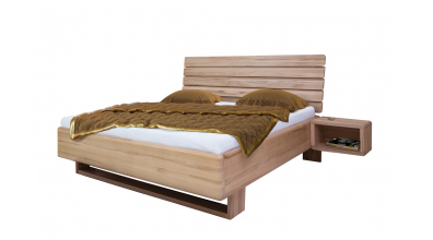 Manželská posteľ LAURA 140x200, buk, FMP Lignum