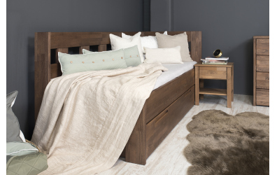 Manželská posteľ MERIDA LIFT so zábranou, ľavá, 140 cm, BC