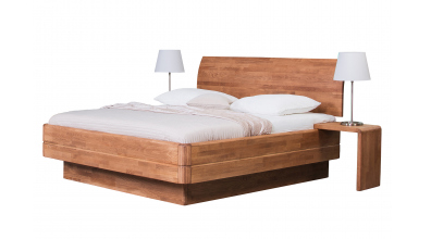 Manželská postel FANTAZIE Grande, nastavitelné čelo oblé, 180 cm, dub cink
