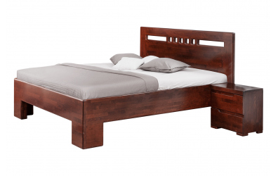 Manželská posteľ SOFIA čelo rovné, štvorčeky 180 cm, buk cink