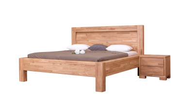 Manželská posteľ IMPERIA, čelo oblé 180 cm, dub cink