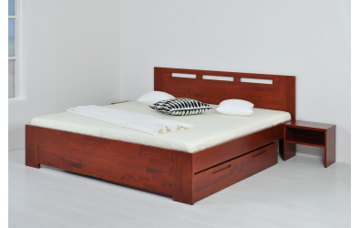 Manželská posteľ VALENCIA 180 cm, buk cink