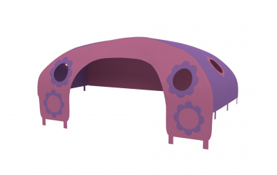 Domček stan pre zábranu C - ružovo fialový