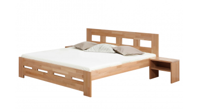Manželská posteľ MERIDA 140 cm, buk cink