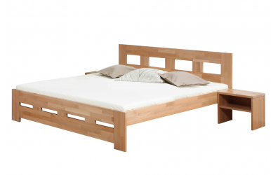Manželská posteľ MERIDA 140 cm, buk cink