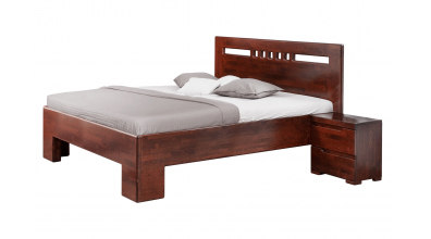 Manželská posteľ SOFIA čelo rovné, štvorčeky 160 cm, buk cink